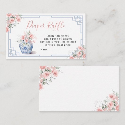 赤面ピンクチノイスリージンジャージャーブラッフル エンクロージャーカード (正面/裏面)