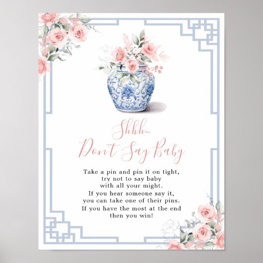 赤面ピンクチノイスリージンジャージャーベビーと言わない ポスター (正面)