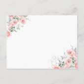 赤面ピンクチノイスリージンジャージャーベビー本 インビテーションポストカード (裏面)