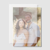 赤面ピンクテキサス州地図ミニマリスト日付を保存 ベラム紙招待状 (オフセット (カップル))