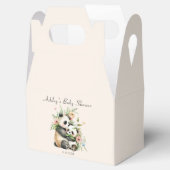 赤面ピンクテディベアーベビーガールシャワー フェイバーボックス (オープン)