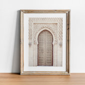 赤面ピンクテラコッタモロッコドア ポスター