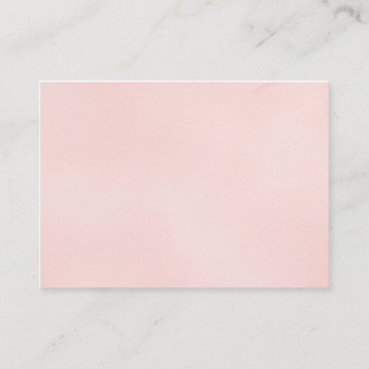 赤面ピンクディスプレイシャワー挿入カード エンクロージャーカード (裏面)