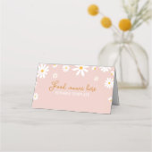 赤面ピンクデイジーバースデーパーティー座席表 プレイスカード (裏面)