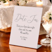 赤面ピンクデイトジャーウェディングシャワー 台座サイン