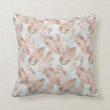 赤面ピンクトロピカル葉&ティール（緑がかった色）