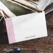 赤面ピンクドットパーソナライズされたノートカード ノートカード