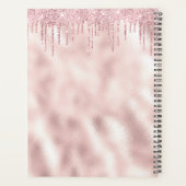 赤面ピンクドリップズラッシュアポイントメントプランナー本 プランナー手帳 (裏面)