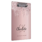 赤面ピンクドリップモノグラム事業 クリップボード (右)