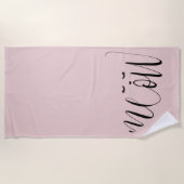 赤面ピンクニャック ビーチタオル (正面)