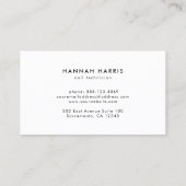 赤面ピンクネイリスト 名刺 (裏面)