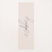 赤面ピンクネームミニマルモダンリストヨガマット ヨガマット (正面)