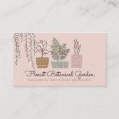 赤面ピンクハウスフラワーヴァーゼプラントサキュリンス 名刺 (正面)