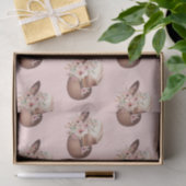 赤面ピンクハウディ女性のカーボーイフローラウエスタンハッツ 薄葉紙 (ギフト)