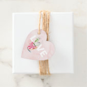 赤面ピンクハートサボテン愛キッズクラスルームラベル フェイバータグ (インサイチュ)