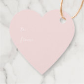 赤面ピンクハートサボテン愛キッズクラスルームラベル フェイバータグ (裏面)