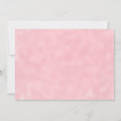 赤面ピンクハートゾウ赤ちゃんシャワー写真 招待状 (裏面)