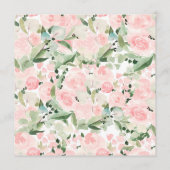 赤面ピンクバタフライウォーター色フローラパーティー プログラム (裏面)