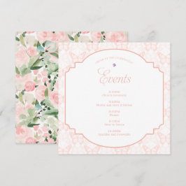 赤面ピンクバタフライウォーター色フローラパーティー プログラム