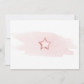 赤面ピンクバルーンサプライズ誕生日パーティー 招待状 (裏面)