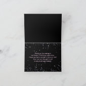 赤面ピンクバルーンダイアモンズスウィート16 感謝してい16 サンキューカード (内部)