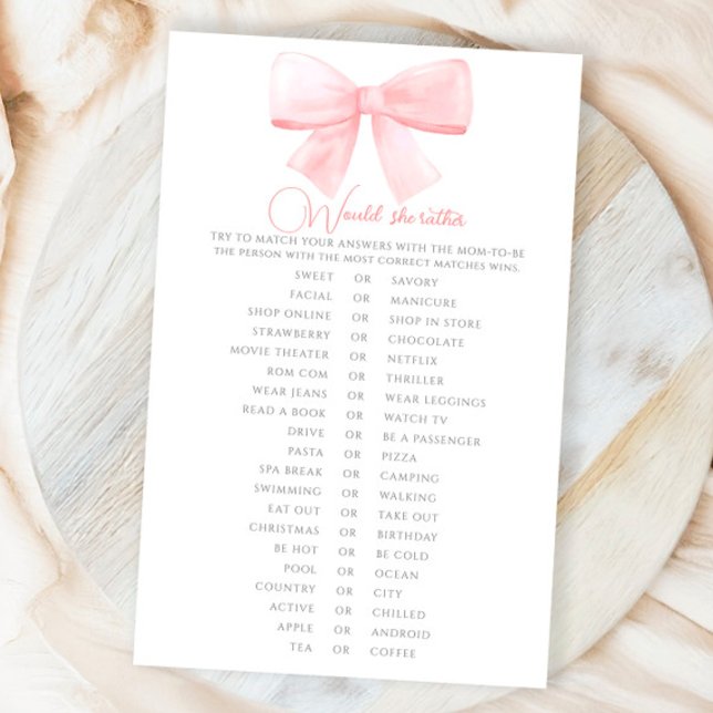 赤面ピンクパステルバーブベイビーシャワー彼女はむしろ彼女だろう (クリエイターアップロード済み)