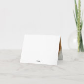 赤面ピンクパステルブルー結婚フローラの写真 サンキューカード (裏面)