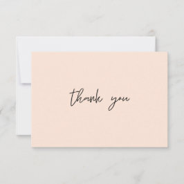 赤面ピンクパステル サンキューカード
