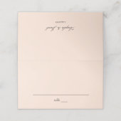 赤面ピンクパステル プレイスカード (外部開封)