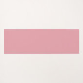 赤面ピンクパーソナライズされた名 ヨガマット (裏面(横))