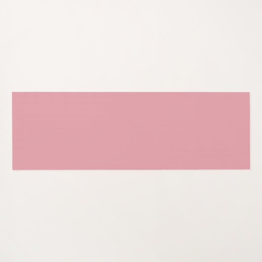 赤面ピンクパーソナライズされた名 ヨガマット (裏面(横))