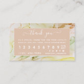 赤面ピンクパーソナライズされた美しいロイヤリティカード ロイヤリティカード (正面)