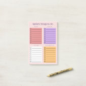 赤面ピンクパープルが企画 ポストイット (デスク上)