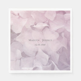 赤面ピンクパープルアジサイ園パーティー スタンダードランチョンナプキン