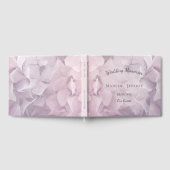 赤面ピンクパープルアジサイ夏のフローラ ゲストブック (全面)