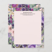 赤面ピンクパープルウォーター色フローラ (正面/裏面)