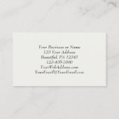 赤面ピンクパープルシンプルフローラクリスチャン結婚ズ 名刺 (裏面)