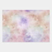 赤面ピンクパープル絞り染め ラッピングペーパーシート (正面2)