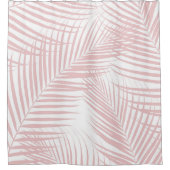 赤面ピンクパーム葉ズドリームカリサマービブズ2 シャワーカーテン (正面)