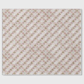 赤面ピンクパールシェル金ゴールドグリッター人魚 ラッピングペーパー (フラット)