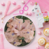 赤面ピンクヒゲ虹彩フローラ紙プレート ペーパープレート (パーティー)