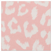 赤面ピンクヒョウ柄 ファブリック (クローズアップ)