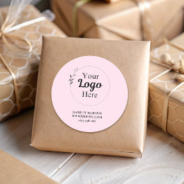 赤面ピンクビジネスロモダンゴ ラウンドシール