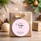 赤面ピンクビジネスロモダンゴ ラウンドシール