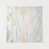 赤面ピンクビーチシースケープファインアートタペストリー タペストリー (正面(横))