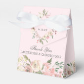 赤面ピンクピエレガントオニー水カラーフローラ結婚 フェイバーボックス (正面サイド)