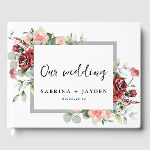 赤面ピンクピーチアンドコーラル結婚フローラ