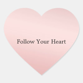 赤面ピンクピーチグラデーション ハートシール