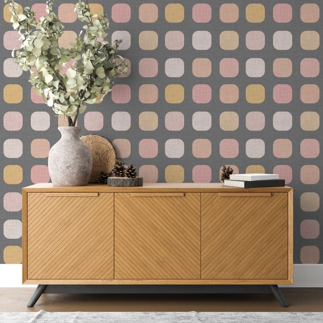 赤面ピンクピーチコーラルオレンジイエローアートパターン 壁紙 (クリエイターアップロード済み)