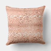 赤面ピンクピーチバラ金ゴールドヒョウ クッション (裏面)